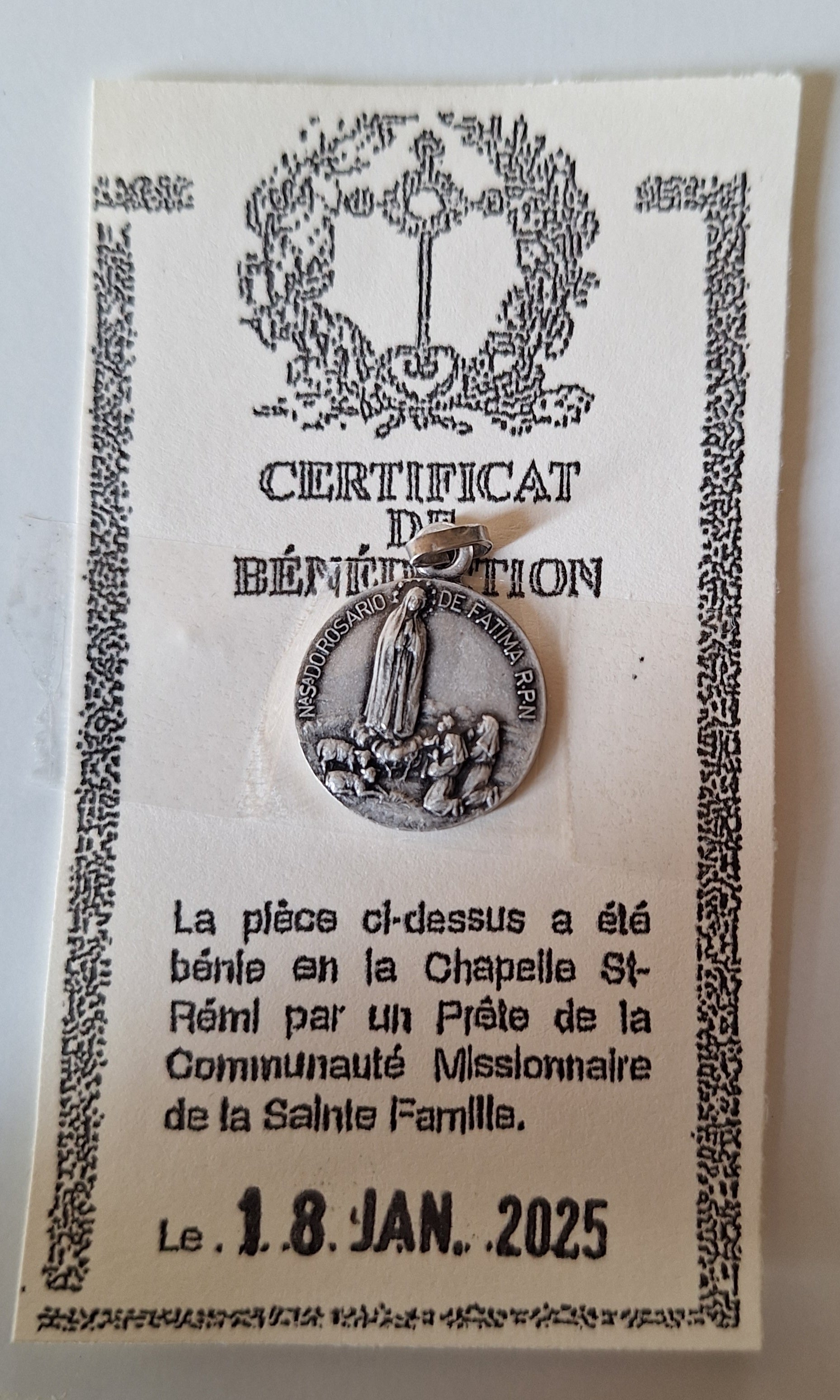 Médaille FATIMA