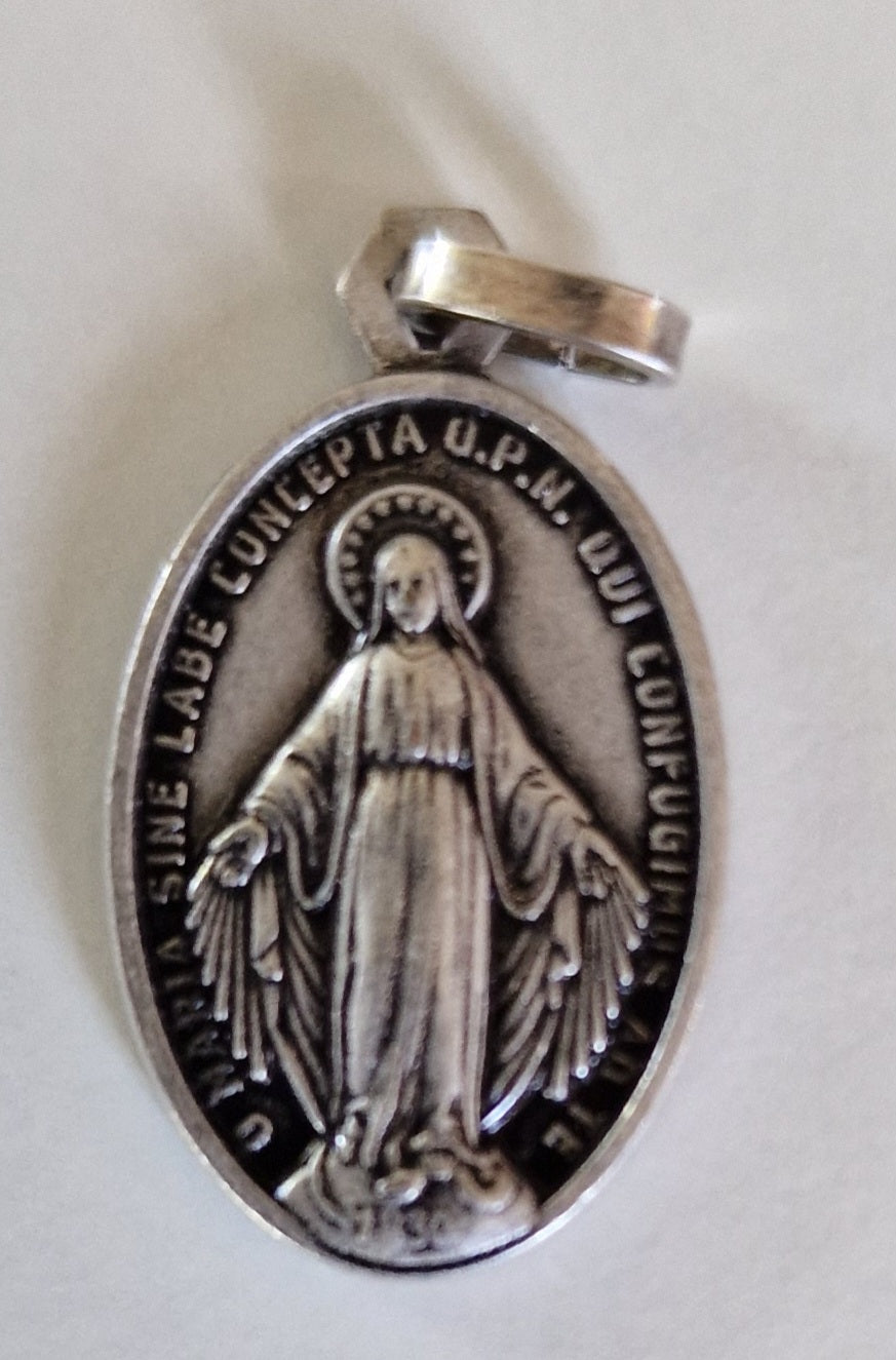 Médaille Vierge Miraculeuse argentée